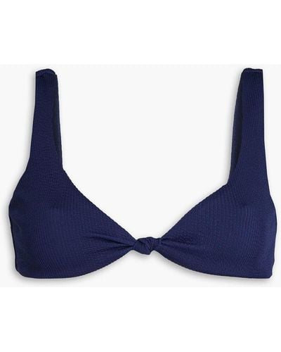 Melissa Odabash Knotted Triangle Bikini Top - Blue