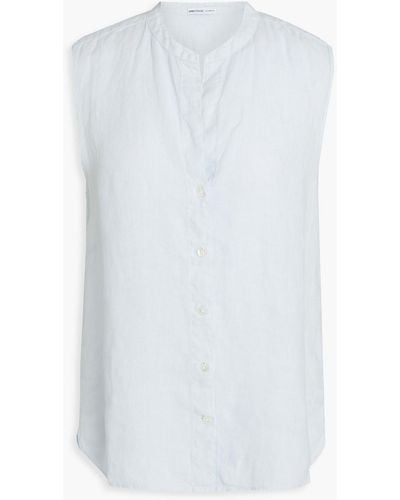 James Perse Hemd aus leinen - Weiß