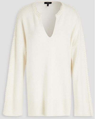 Theory Cashmere Sweater - Natural