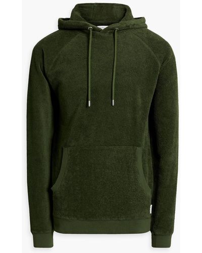 Hamilton and Hare Cotton-terry Hoodie - Green