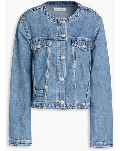 Rag & Bone Cora jeansjacke - Blau