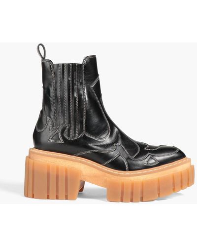 Stella McCartney Chelsea-boots aus kunstleder - Weiß