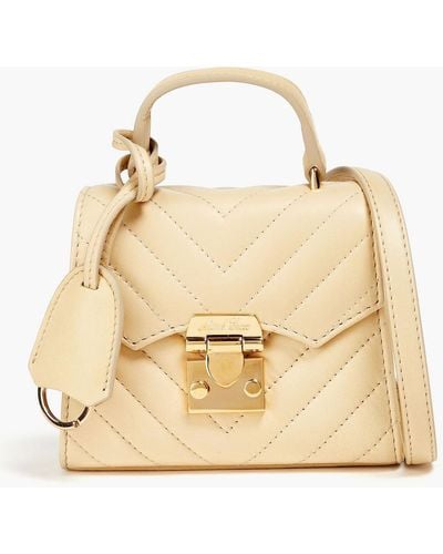 Mark Cross Quilted Leather Tote - Natural