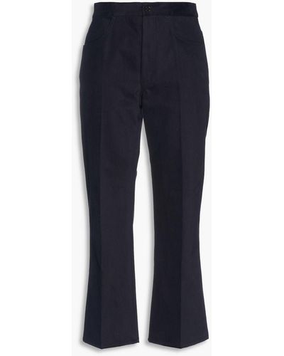 JIL SANDER Cotton-twill kick-flare pants