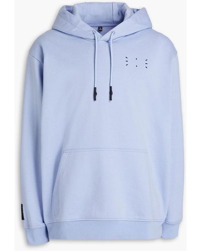 McQ French Cotton-terry Hoodie - Blue