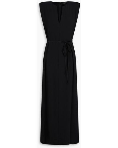 Rag & Bone Harriet Belted Crepe Midi Dress - Black