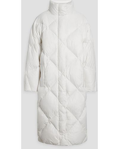 Stand Studio Anissa Oversized Quilted Shell Down Coat - White