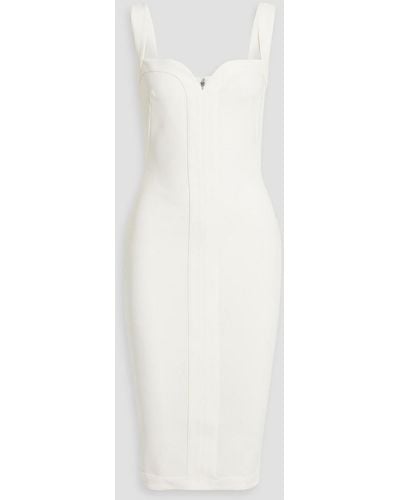Victoria Beckham Stretch-crepe Dress - White