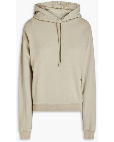 GOOD AMERICAN French Cotton-terry Hoodie - Natural