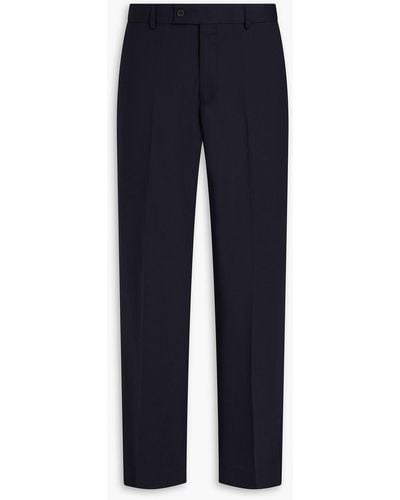 Sandro Wool-twill Suit Trousers - Blue