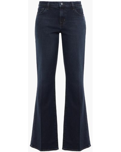 J Brand Sallie Mid-rise Bootcut Jeans - Blue