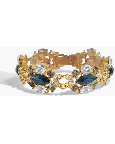 Ben-Amun 24-karat Gold-plated Crystal Bracelet - Metallic