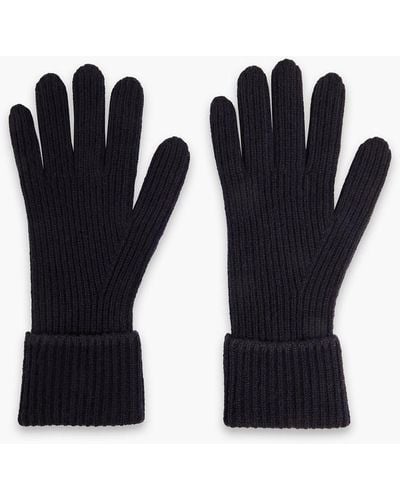 arch4 Oak Ribbed Cashmere Gloves - Black