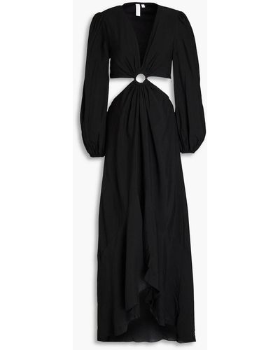 Jonathan Simkhai Jaelynn Cutout Crepe Maxi Dress - Black