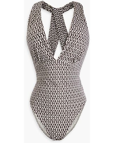 Jets by Jessika Allen Ipanema Printed Swimsuit - White