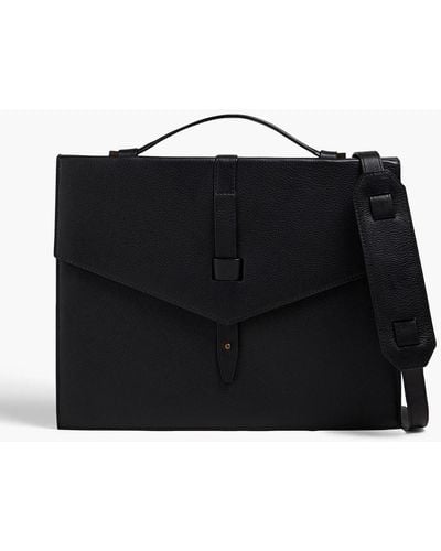 Boglioli Textured-leather Shoulder Bag - Black