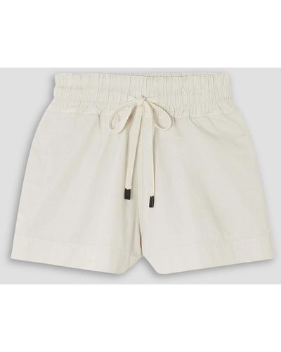 Bassike Cotton-twill Shorts - Natural