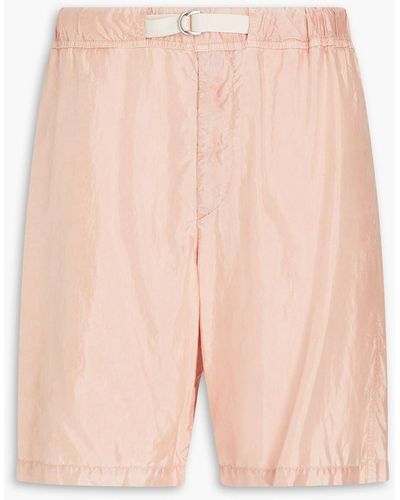 Jil Sander Shorts aus satin in knitteroptik mit tunnelzug - Pink