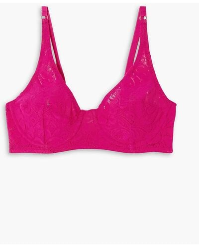 Araks Waverly Stretch-lace Underwired Bra - Pink