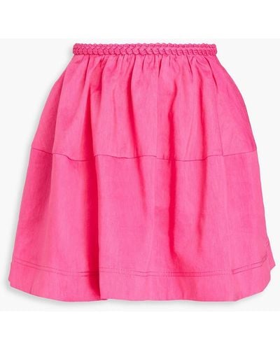 Aje. Anne Linen-blend Mini Skirt - Pink