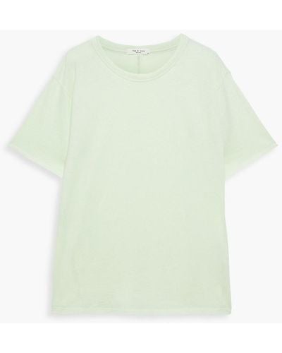Rag & Bone Pima Cotton-jersey T-shirt - Green