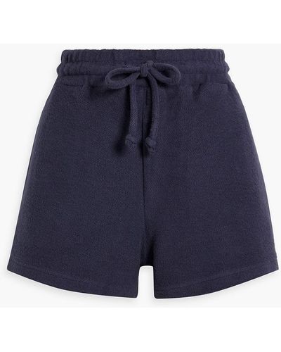 Onia Cotton-terry Shorts - Blue