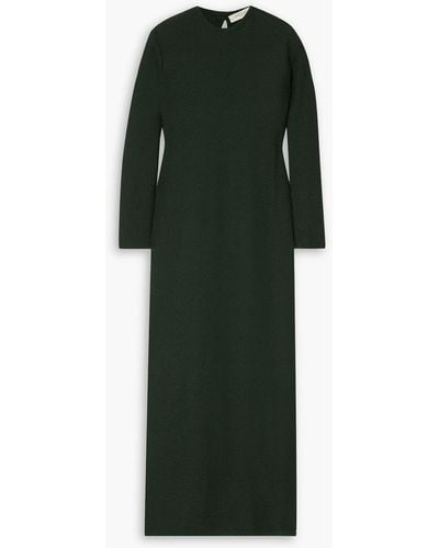Giuliva Heritage Rhea Wool Maxi Dress - Green