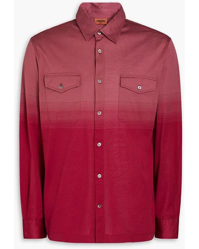 Missoni Hemd aus baumwoll-jersey mit streifen und farbverlauf - Pink