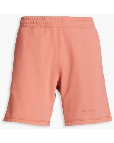 Paul Smith French Cotton-terry Drawstring Shorts - Pink