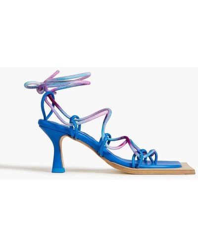 Miista Mie Tie-dyed Leather Sandals - Blue
