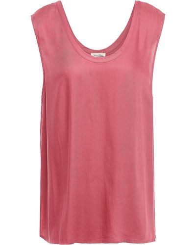 American Vintage Pleated Twill Tank - Red