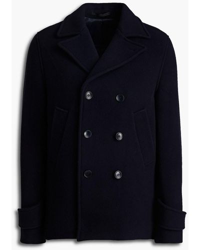 Officine Generale Wool-blend Felt Coat - Blue