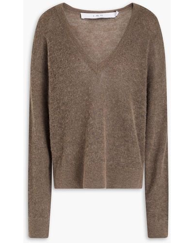 IRO Brushed Knitted Jumper - Brown