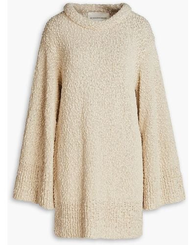 By Malene Birger Sengh Bouclé-knit Cotton And Linen-blend Tunic - Natural