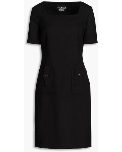 Boutique Moschino Crepe Mini Dress - Black