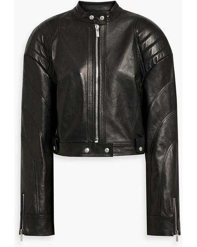 Magda Butrym Quilted Leather Jacket - Black