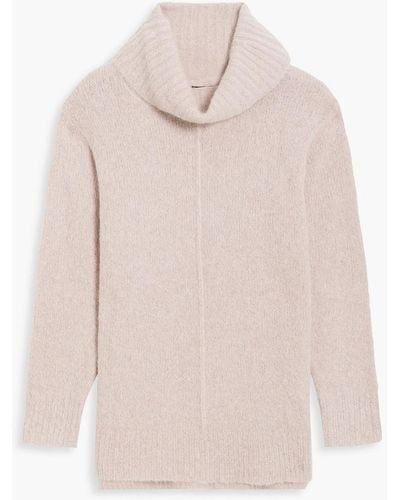 Luisa Cerano Alpaca-blend Turtleneck Sweater - Pink