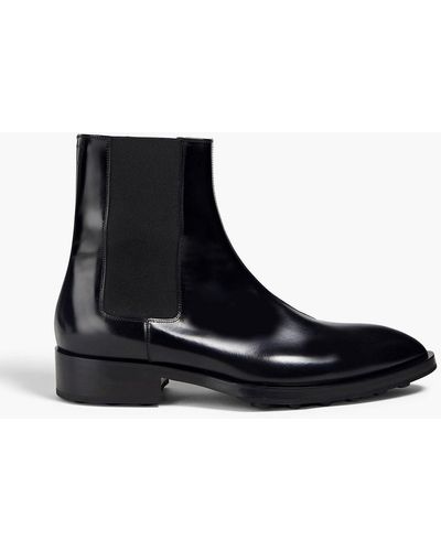 Jil Sander Polished-leather Chelsea Boots - Black