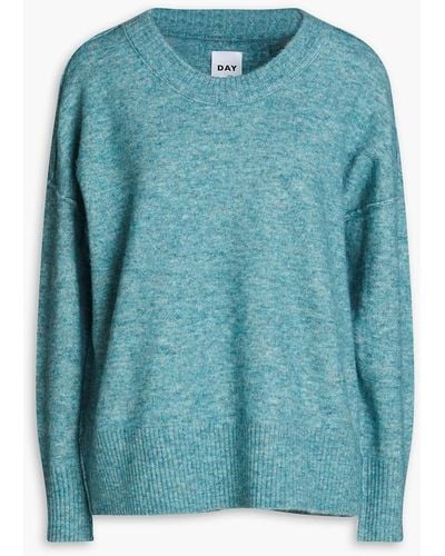 Day Birger et Mikkelsen Mélange Knitted Sweater - Blue