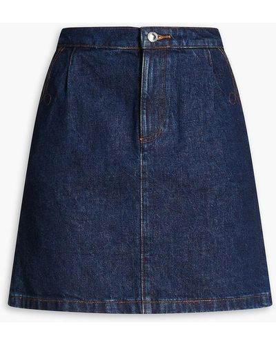 A.P.C. Denim Mini Skirt - Blue