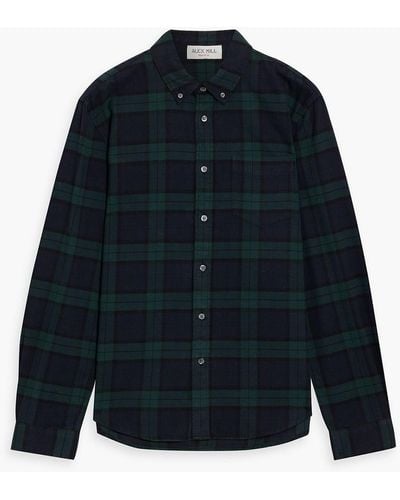 Alex Mill Mill Checked Cotton-flannel Shirt - Blue