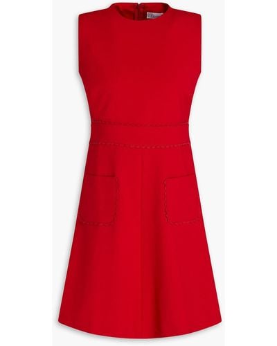 RED Valentino Crepe Mini Dress - Red