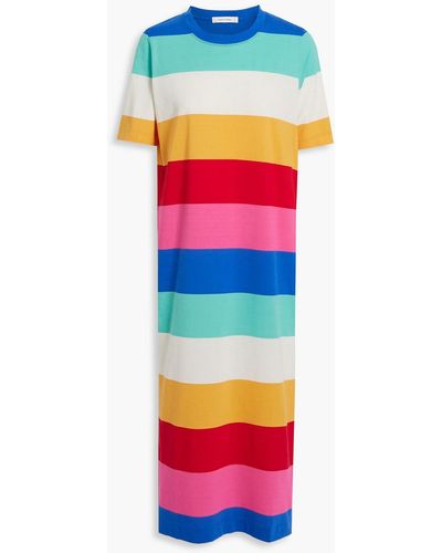 Chinti & Parker Striped Cotton-jersey Midi Dress - Multicolor