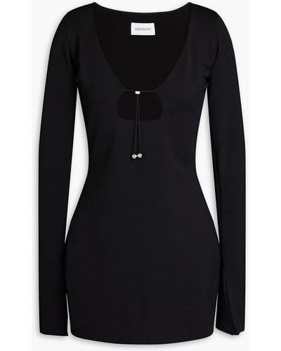 16Arlington Solaria Cutout Jersey Mini Dress - Black