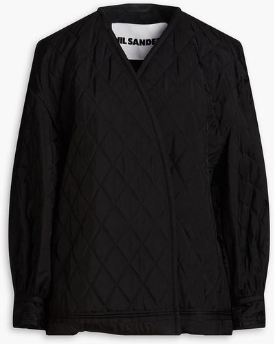 Jil Sander Quilted Shell Jacket - Black