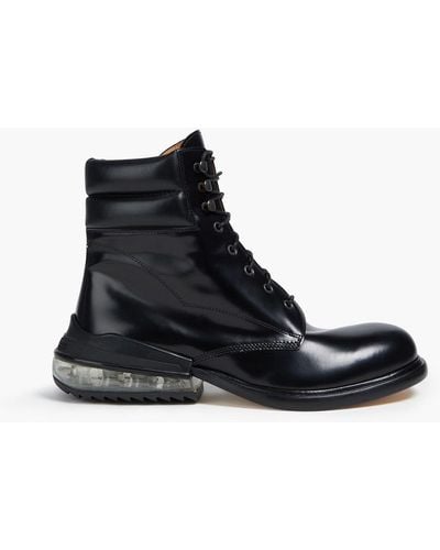Maison Margiela Brushed-leather Boots - Black