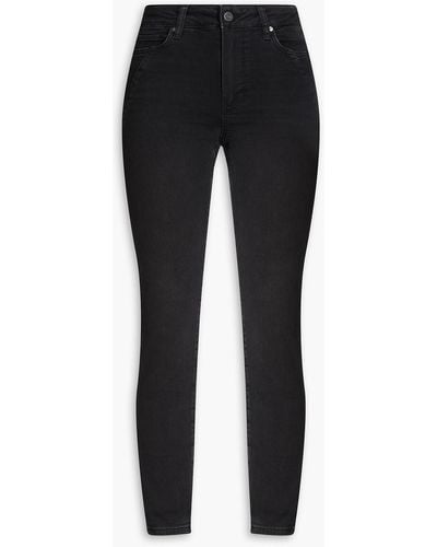 PAIGE Low-rise Skinny Jeans - Black