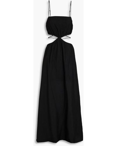 Jonathan Simkhai Amora Cutout Mousseline Maxi Dress - Black
