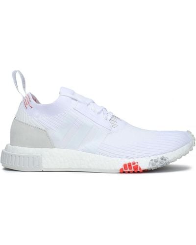 adidas Originals Nmd racer pk leather-trimmed stretch-knit sneakers - Weiß