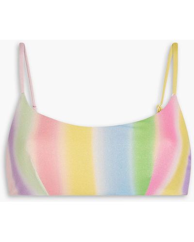 Onia Sartia Striped Bikini Top - Multicolour